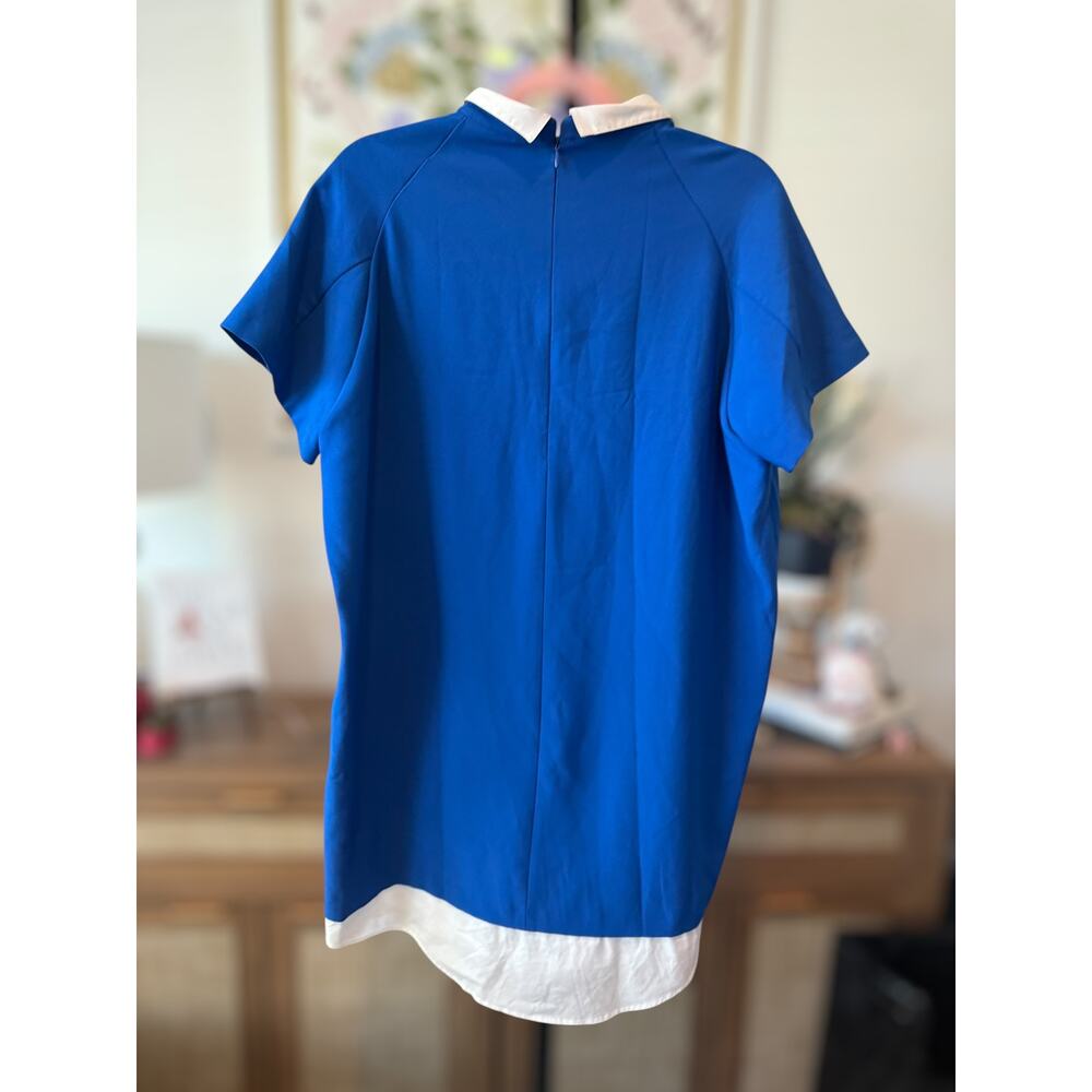 Zara Basic Sailor Collar Layered Mini Shift Dress… - image 3